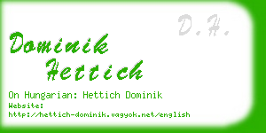 dominik hettich business card